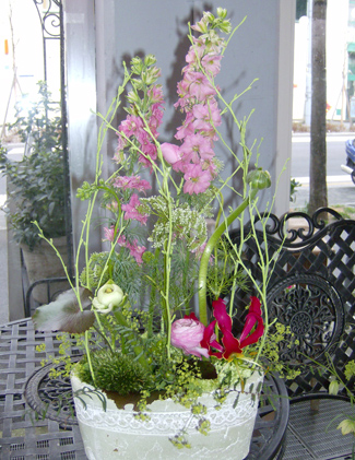 La Rose d'Or - L'arrangement floral