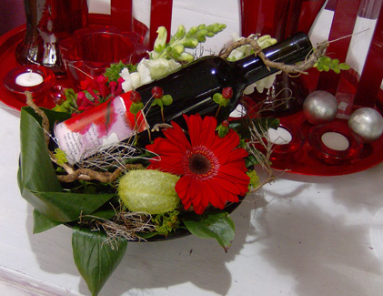 La Rose d'Or - L'arrangement floral