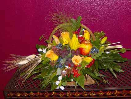La Rose d'Or - L'arrangement floral