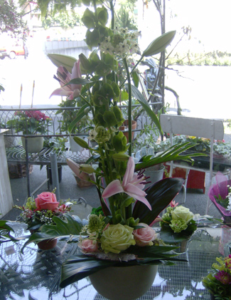 La Rose d'Or - L'arrangement floral